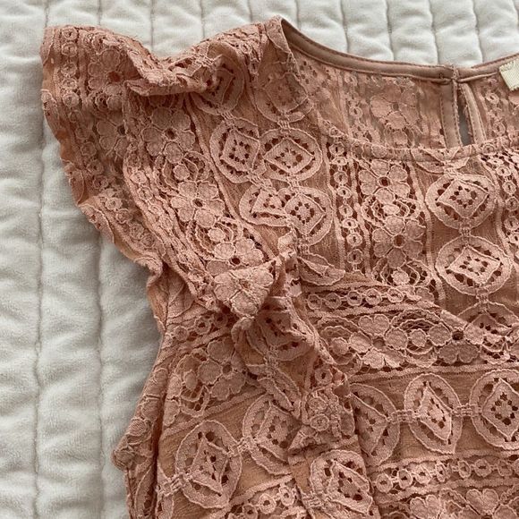 Monteau Mauve Lace Sleeveless Dress Size Small - Picture 15 of 15